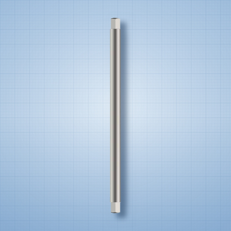 Connecting Rod — 5.5 mm: orthopaedic implant on a light-blue graph-paper background